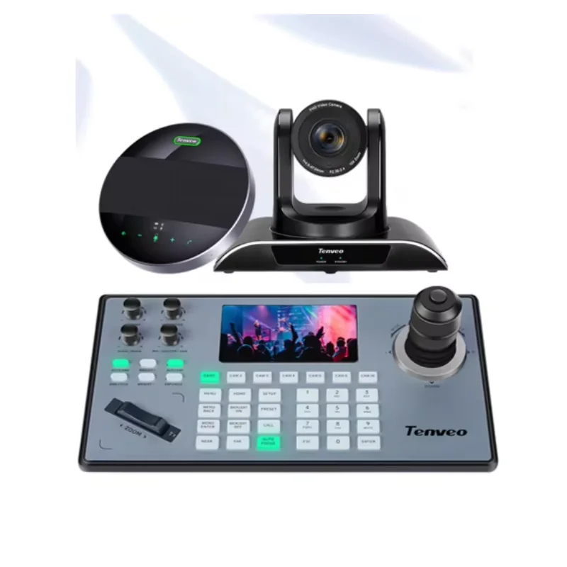 Tenveo Audio Conference System Bundle Live Streaming PTZ Camera Microphone And NDI PTZ Camera Controller
Tenveo Audio Conference System Bundle Live Streaming PTZ Camera Microphone And NDI PTZ Camera Controller