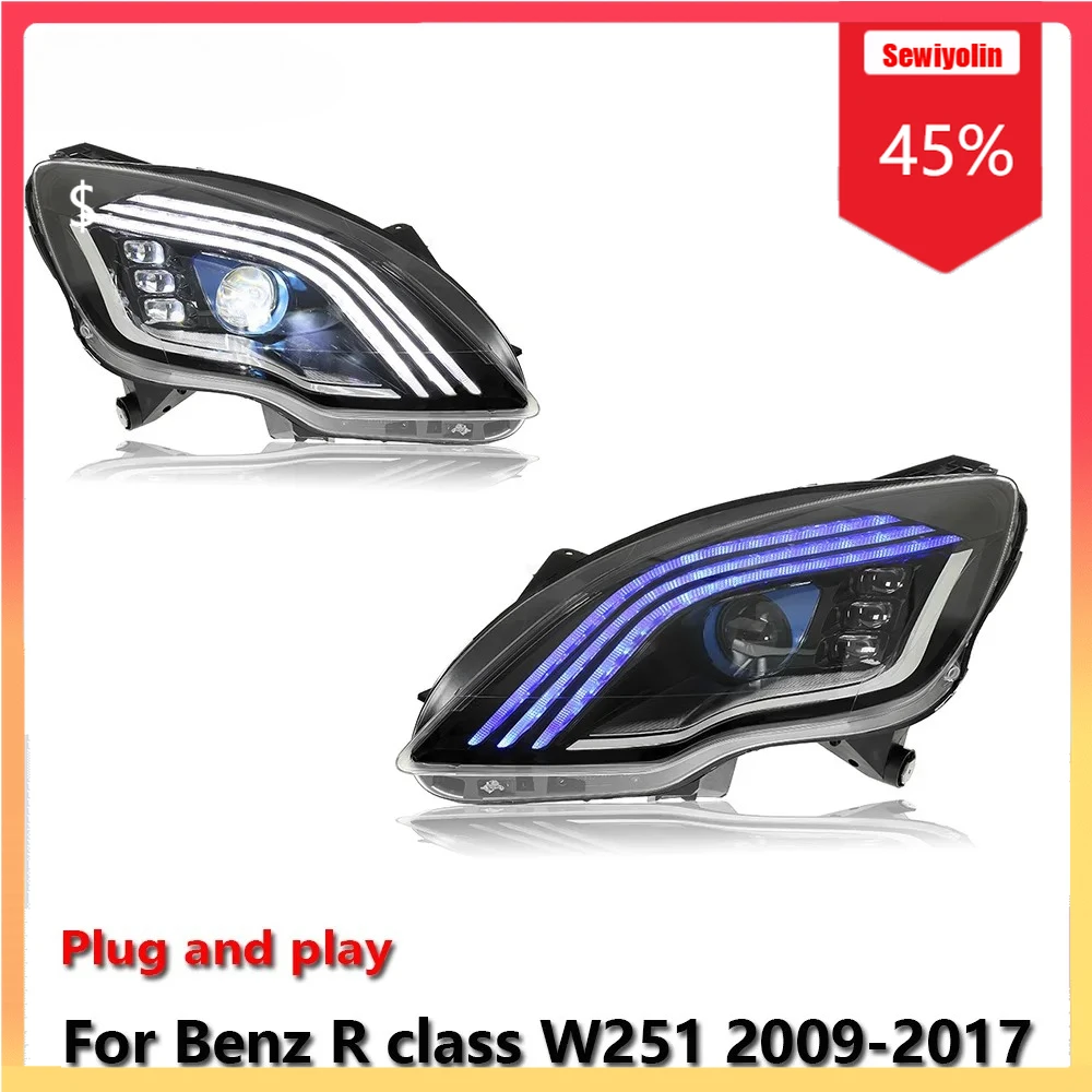 Автомобильные лампы в сборе для Benz R-class W251 2009-2017 противотуманные фары DRL тормозной указатель поворота Plug and Play
Автомобильные лампы в сборе для Benz R-class W251 2009-2017 противотуманные фары DRL тормозной указатель поворота Plug and Play