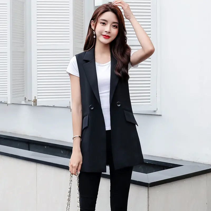 2024 Women's Spring Autumn Fashion Short Casual Waistcoat Female Slim Sleeveless Jackets Ladies Solid Color Suit Vest N11
2024 Women's Spring Autumn Fashion Short Casual Waistcoat Female Slim Sleeveless Jackets Ladies Solid Color Suit Vest N11