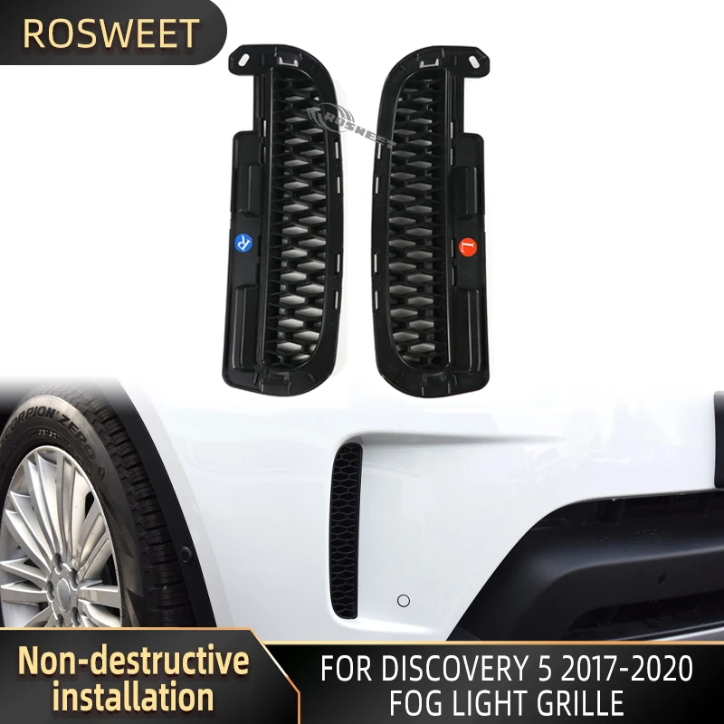 For Discovery 5 2017-2020 L462 Front Bar Air Vents Mesh Fog Light Grille Black ABS Car Accessories
For Discovery 5 2017-2020 L462 Front Bar Air Vents Mesh Fog Light Grille Black ABS Car Accessories