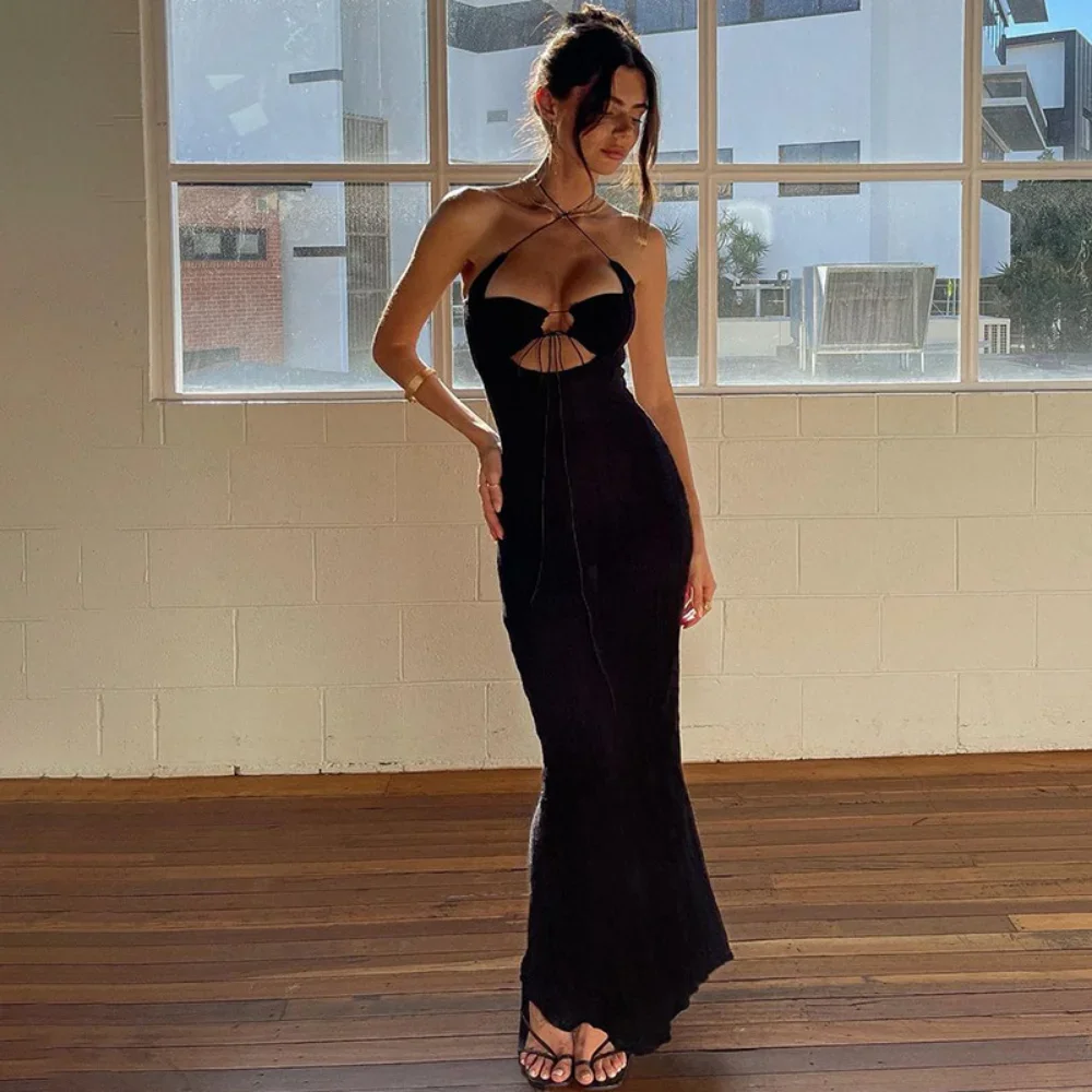 Meqeiss New Halter Sexy Backless Cut Out Tie Up Maxi Dress for Women Sleeveless Summer Club Party Gown Dresses Outfits Clothes
Meqeiss New Halter Sexy Backless Cut Out Tie Up Maxi Dress for Women Sleeveless Summer Club Party Gown Dresses Outfits Clothes
