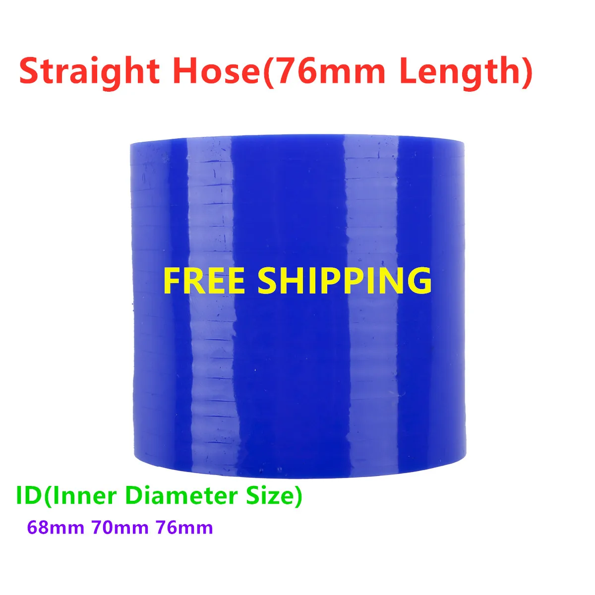 3-ply OR 4-PLY ID 68mm 70mm 76mm Straight General Silicone Coolant Intercooler Hose 76mm Length
3-ply OR 4-PLY ID 68mm 70mm 76mm Straight General Silicone Coolant Intercooler Hose 76mm Length