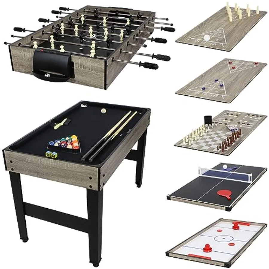 10-in-1 Game Table - Combination Multi-Game Table with Billiards, Push Hockey, Foosball, Ping Pong, Chess, Checkers, Backgammon,
10-in-1 Game Table - Combination Multi-Game Table with Billiards, Push Hockey, Foosball, Ping Pong, Chess, Checkers, Backgammon,
