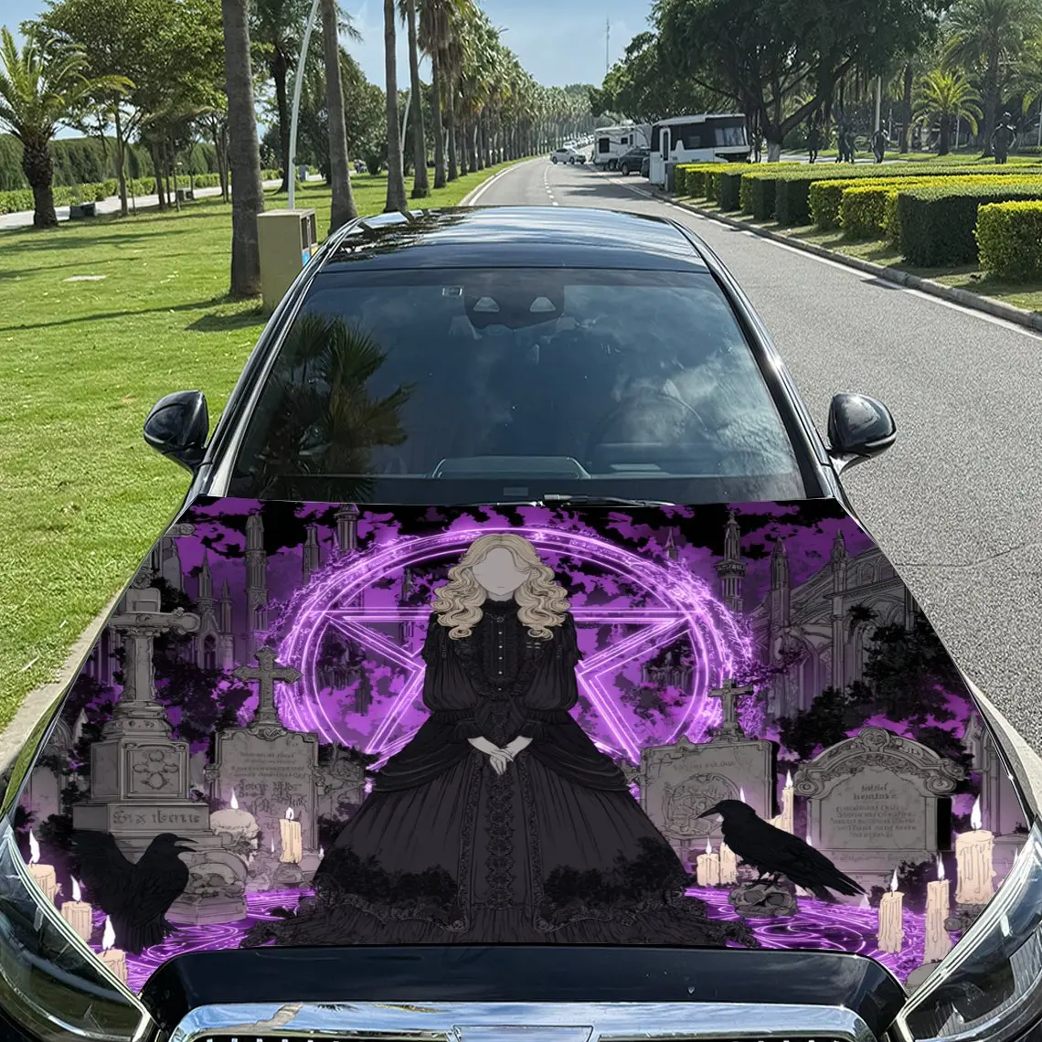 Weird Witch Print car hood stickers, waterproof self-adhesive, scratch resistant, easy to stick, durable car PVC stickers, car d
Weird Witch Print car hood stickers, waterproof self-adhesive, scratch resistant, easy to stick, durable car PVC stickers, car d