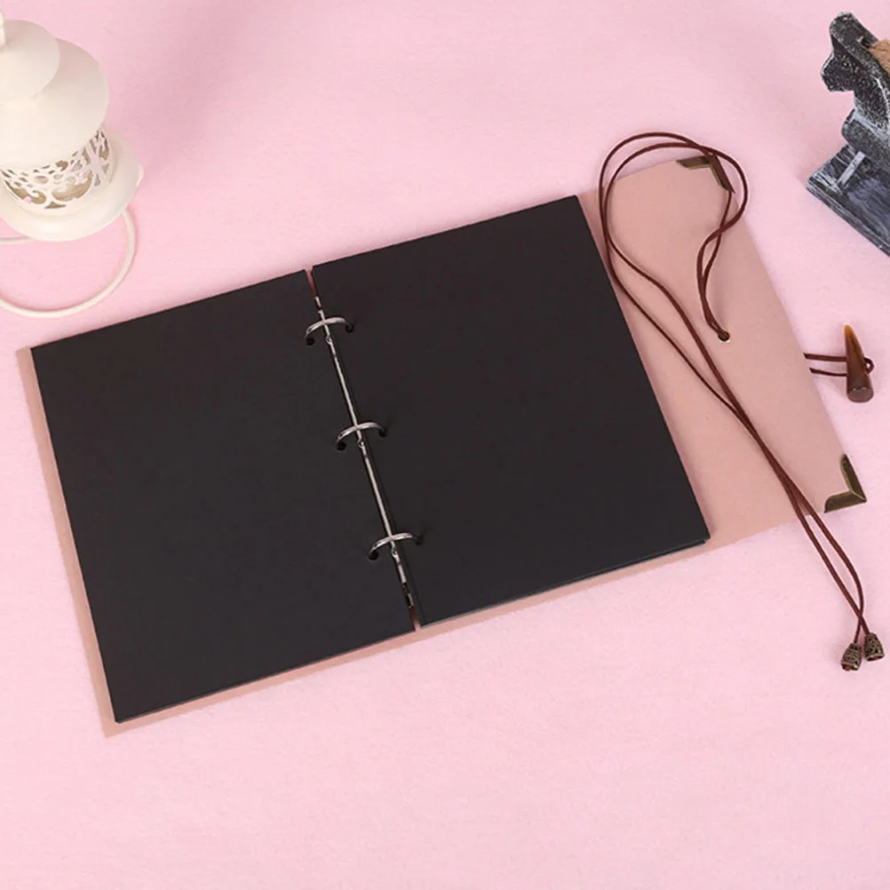 DIY Scrapbook Photo Album Memory Sticky Album Retro Simulation Ivory Buckle PU Cover Loose Album Iron Album for Travel G
DIY Scrapbook Photo Album Memory Sticky Album Retro Simulation Ivory Buckle PU Cover Loose Album Iron Album for Travel G