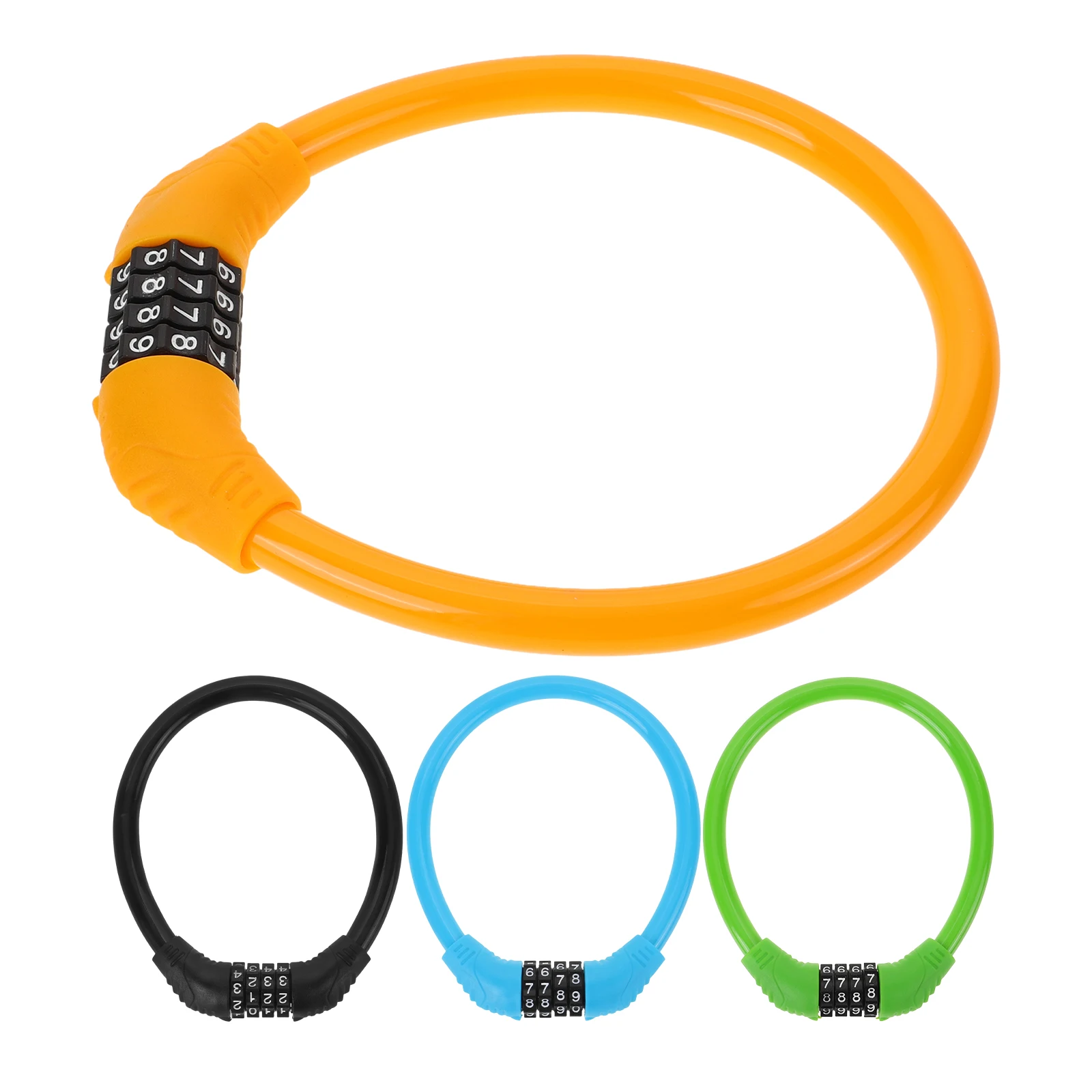 4 Pcs Bike Cable Chain Sturdy Steel Portable Waterproof Black Green for Scooters Motorcycle Anti Theft Cycling
4 Pcs Bike Cable Chain Sturdy Steel Portable Waterproof Black Green for Scooters Motorcycle Anti Theft Cycling