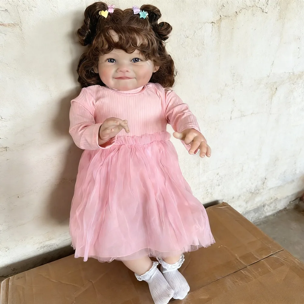 Кукла-младенец Райя Реборн 60 см (24 дюйма), улыбающаяся девочка, высококачественная раскрашенная кукла с мягким тканевым телом, реалистичная кукла-младенец, Bonecas
Кукла-младенец Райя Реборн 60 см (24 дюйма), улыбающаяся девочка, высококачественная раскрашенная кукла с мягким тканевым телом, реалистичная кукла-младенец, Bonecas