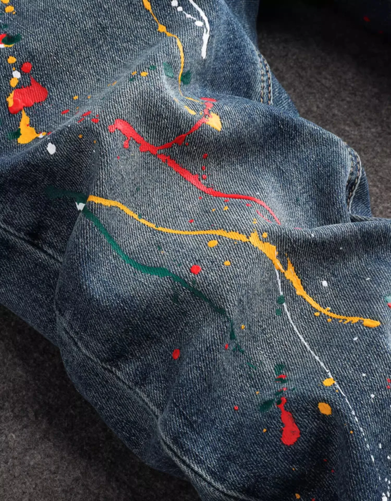 Y2KМодные новые мужские джинсы, стираные, ностальгические, эластичные, облегающие, окрашенные, джинсы с царапинами, дизайнерские синие джинсы в стиле ретро. 
Y2KМодные новые мужские джинсы, стираные, ностальгические, эластичные, облегающие, окрашенные, джинсы с царапинами, дизайнерские синие джинсы в стиле ретро.