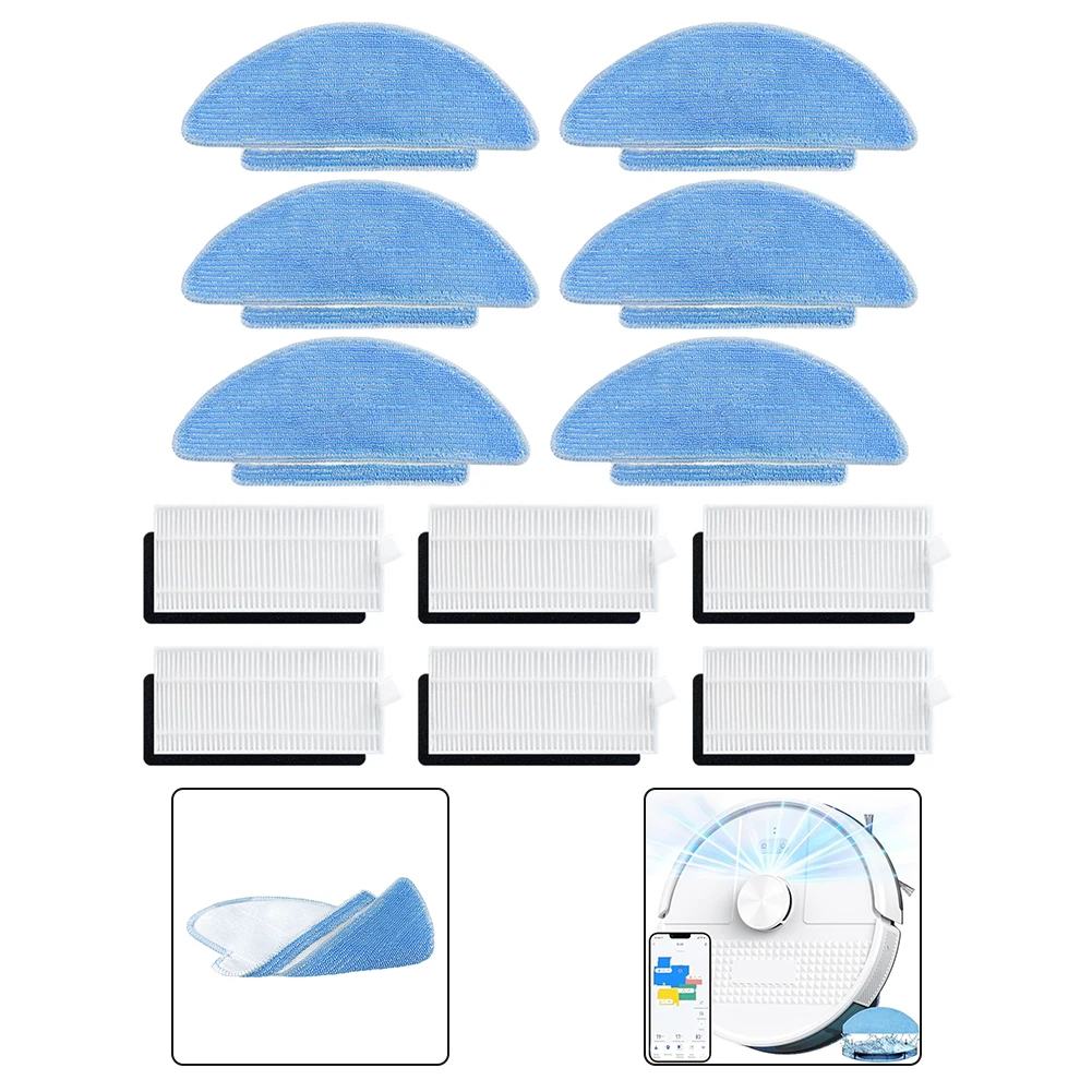For Lubluelu Robotic Vacuum Cleaner (with Mopping Function) For Hard Floors, Pet Hair, And Carpets. 6 Mop Filters
For Lubluelu Robotic Vacuum Cleaner (with Mopping Function) For Hard Floors, Pet Hair, And Carpets. 6 Mop Filters