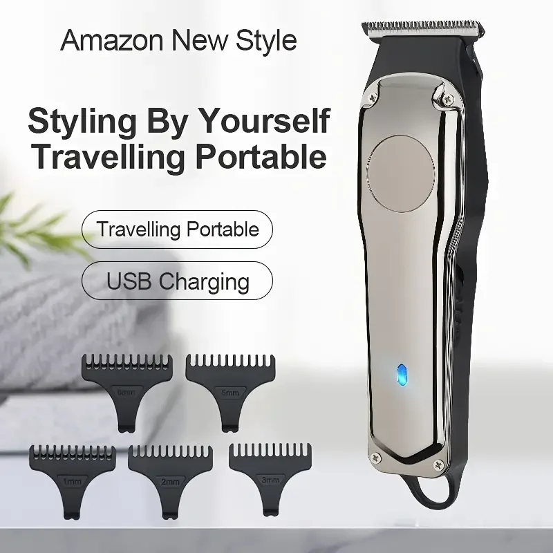 Rechargeable Men's Hair Clippers, Fade Trimmer for Oil Head, Modern Design Electric Razor for Children, Rechargeable Haircut Too
Rechargeable Men's Hair Clippers, Fade Trimmer for Oil Head, Modern Design Electric Razor for Children, Rechargeable Haircut Too
