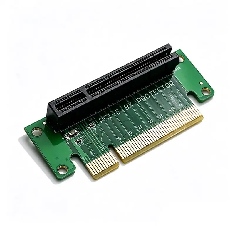 Pcie 8X Adapter Riser Card Converter 90 Degree PCI-Express PCI-E X8 Expansion Board For Desktop For 1U 2U Server