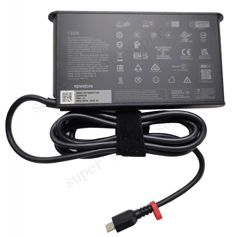 S+ 20V 6.75A 135W USB-C AC Adapter Charger for Lenovo ThinkPad Z16 G2 Power Supply
S+ 20V 6.75A 135W USB-C AC Adapter Charger for Lenovo ThinkPad Z16 G2 Power Supply