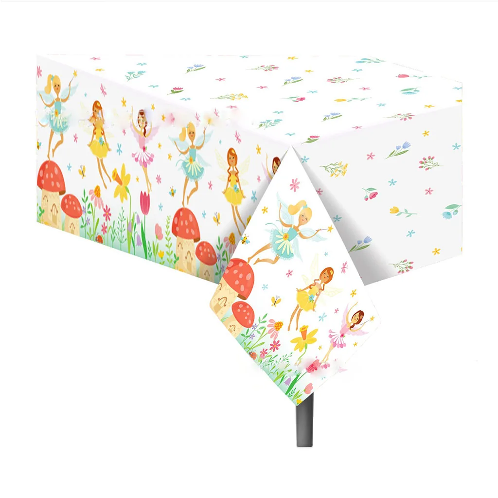 130x220cm Elf Fairy Disposable Birthday Tablecloths Mushroom Eidolon Table Cover Happy Fairy Girls Birthday Party Supplies
130x220cm Elf Fairy Disposable Birthday Tablecloths Mushroom Eidolon Table Cover Happy Fairy Girls Birthday Party Supplies