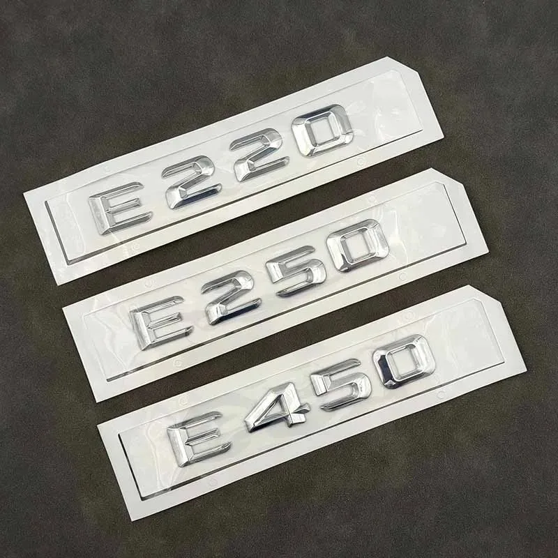 ABS 3D Chrome Letters For Car Stickers Mercedes Benz E220 E250 E320 E450 W212 W213 Rear Trunk Emblem Badge Logo Accessories
ABS 3D Chrome Letters For Car Stickers Mercedes Benz E220 E250 E320 E450 W212 W213 Rear Trunk Emblem Badge Logo Accessories
