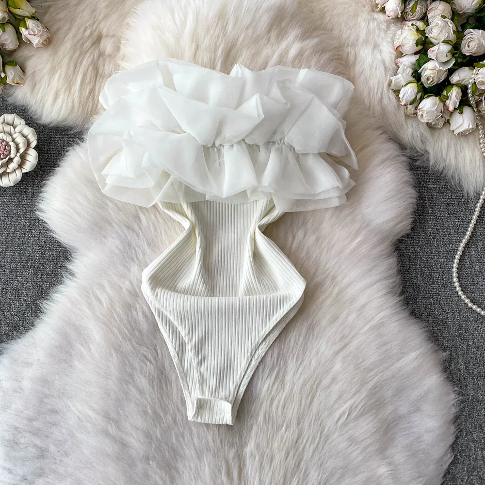 Female Fairy Ruffles Design Bodysuit Sexi Onesie Lady Summer Luxury Elegant Beach Holiday Swimming Pool Playsuit Lovely Jumpsuit
Female Fairy Ruffles Design Bodysuit Sexi Onesie Lady Summer Luxury Elegant Beach Holiday Swimming Pool Playsuit Lovely Jumpsuit