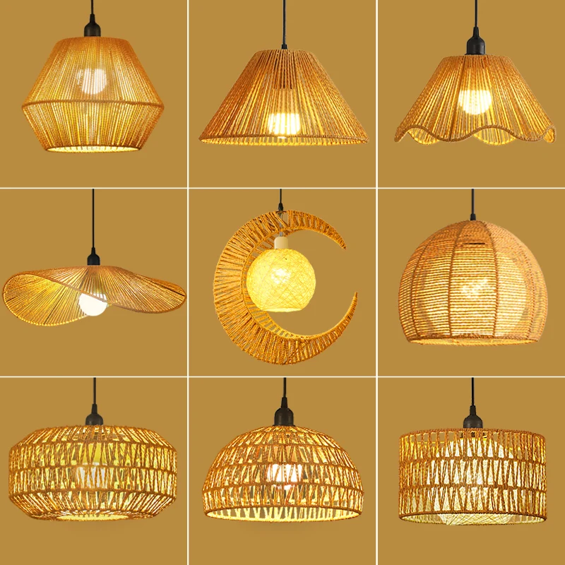 Hemp rope chandelier retro antique Chinese style B & B hotel restaurant bar hot pot shop lantern shade
Hemp rope chandelier retro antique Chinese style B & B hotel restaurant bar hot pot shop lantern shade