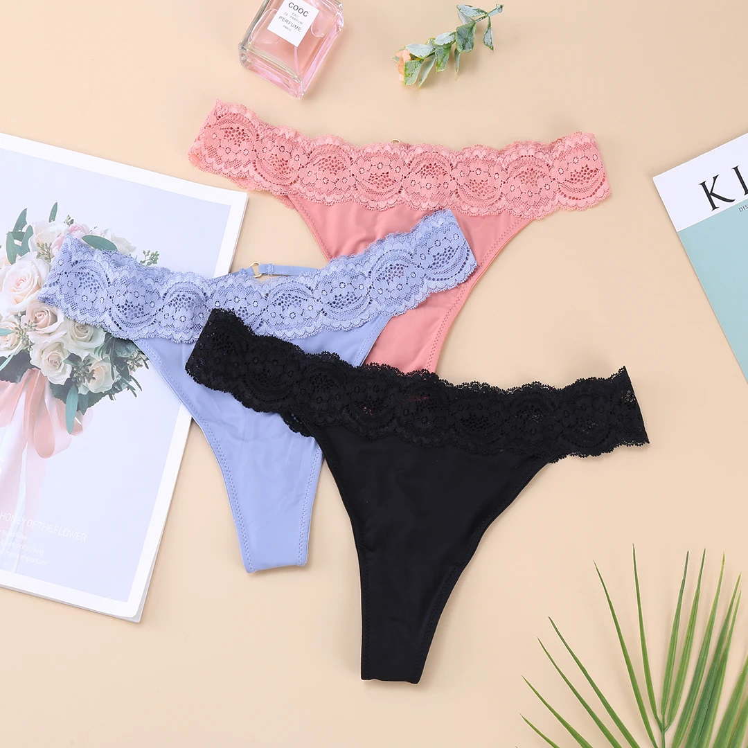 3Pcs G-string Panties Women lace Low-Rise Women Underwear Sexy Panties Female Underpants Thong Solid Color Pantys Lingerie
3Pcs G-string Panties Women lace Low-Rise Women Underwear Sexy Panties Female Underpants Thong Solid Color Pantys Lingerie