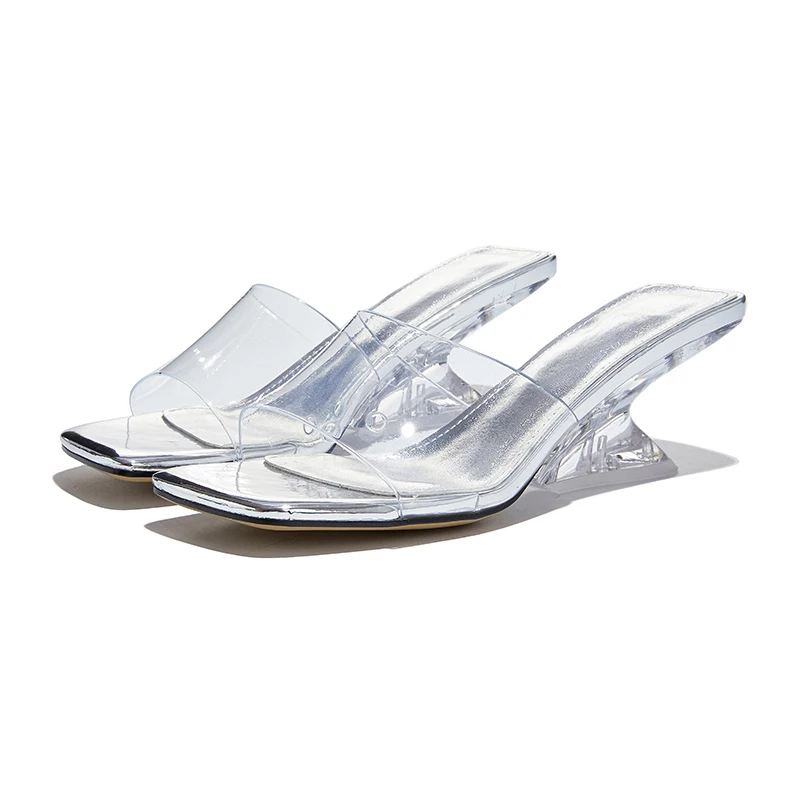 2026 new High-Heeled Women's Slippers Transparent One-strip Women Slippers Summer Beach Fashion frail Shoes
2026 new High-Heeled Women's Slippers Transparent One-strip Women Slippers Summer Beach Fashion frail Shoes
