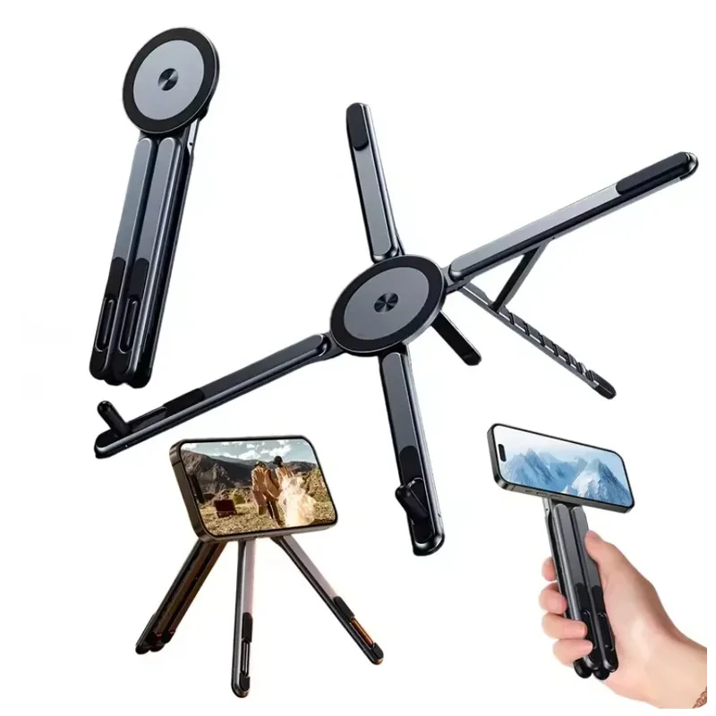 Multifunctional Magnetic Phone Holder Handheld Selfle Stick Foldable Tripod Portable Desk Stand for iPhone ipad Tablet Laptop
Multifunctional Magnetic Phone Holder Handheld Selfle Stick Foldable Tripod Portable Desk Stand for iPhone ipad Tablet Laptop