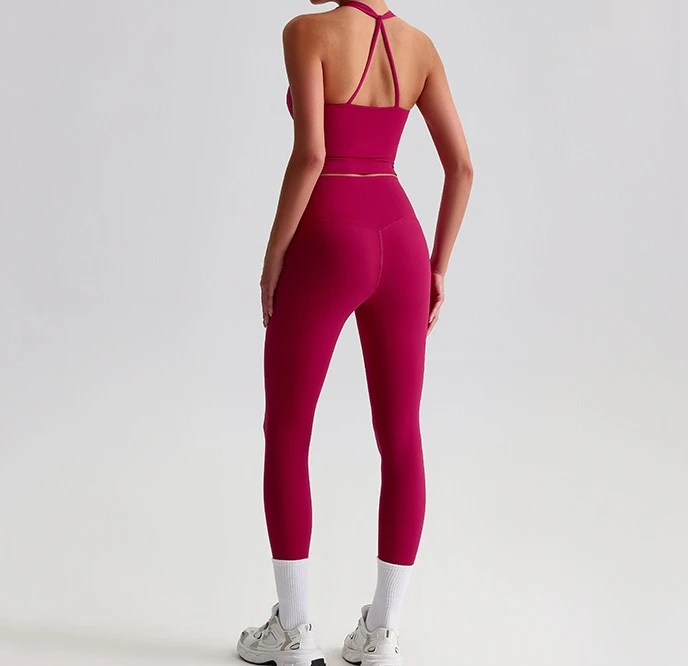 Solid Color Gym Yoga Set Tight Leggings Sports Fitness Cross Bra Top 2pcs Soft Sport Suit Workout Training For Women Sportwear
Solid Color Gym Yoga Set Tight Leggings Sports Fitness Cross Bra Top 2pcs Soft Sport Suit Workout Training For Women Sportwear
