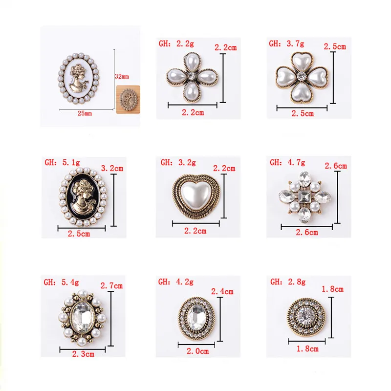 Alloy Women Head Small Fragrance Love Heart Pearl Rhinestone Accessories for DIY Clothes Bags Hat Hairpin Shoes Gift Box Button
Alloy Women Head Small Fragrance Love Heart Pearl Rhinestone Accessories for DIY Clothes Bags Hat Hairpin Shoes Gift Box Button