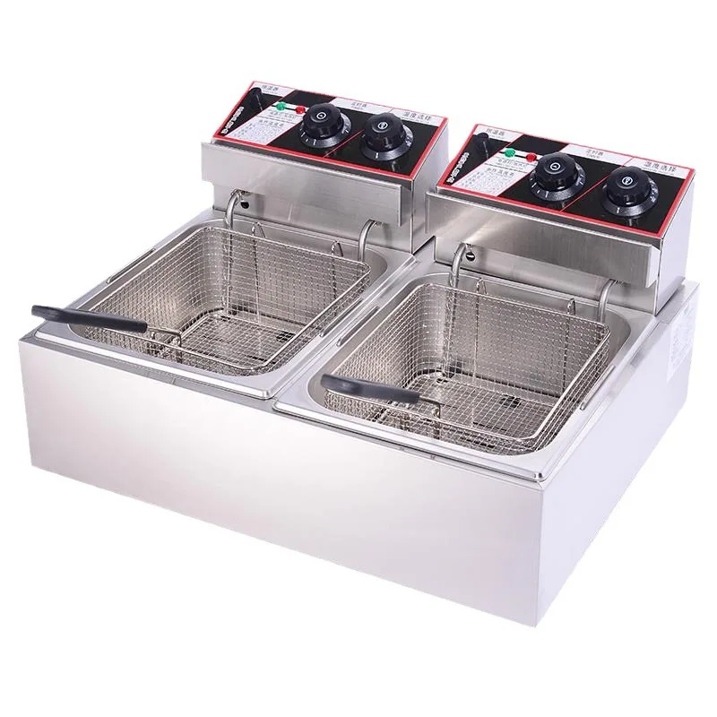 Commercial Electric Fryer Double Cylinder Chicken Chops French Fries Fryer Constant Temperature Electric Fryer
Commercial Electric Fryer Double Cylinder Chicken Chops French Fries Fryer Constant Temperature Electric Fryer