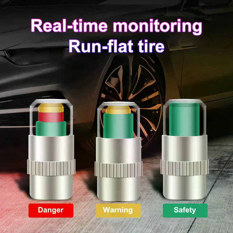 4Pcs/Set Car Tire Pressure Indicator Gauge Alert Monitoring Valve Cap Sensor External Detection Monitoring Alert DIY Accessory
4Pcs/Set Car Tire Pressure Indicator Gauge Alert Monitoring Valve Cap Sensor External Detection Monitoring Alert DIY Accessory
