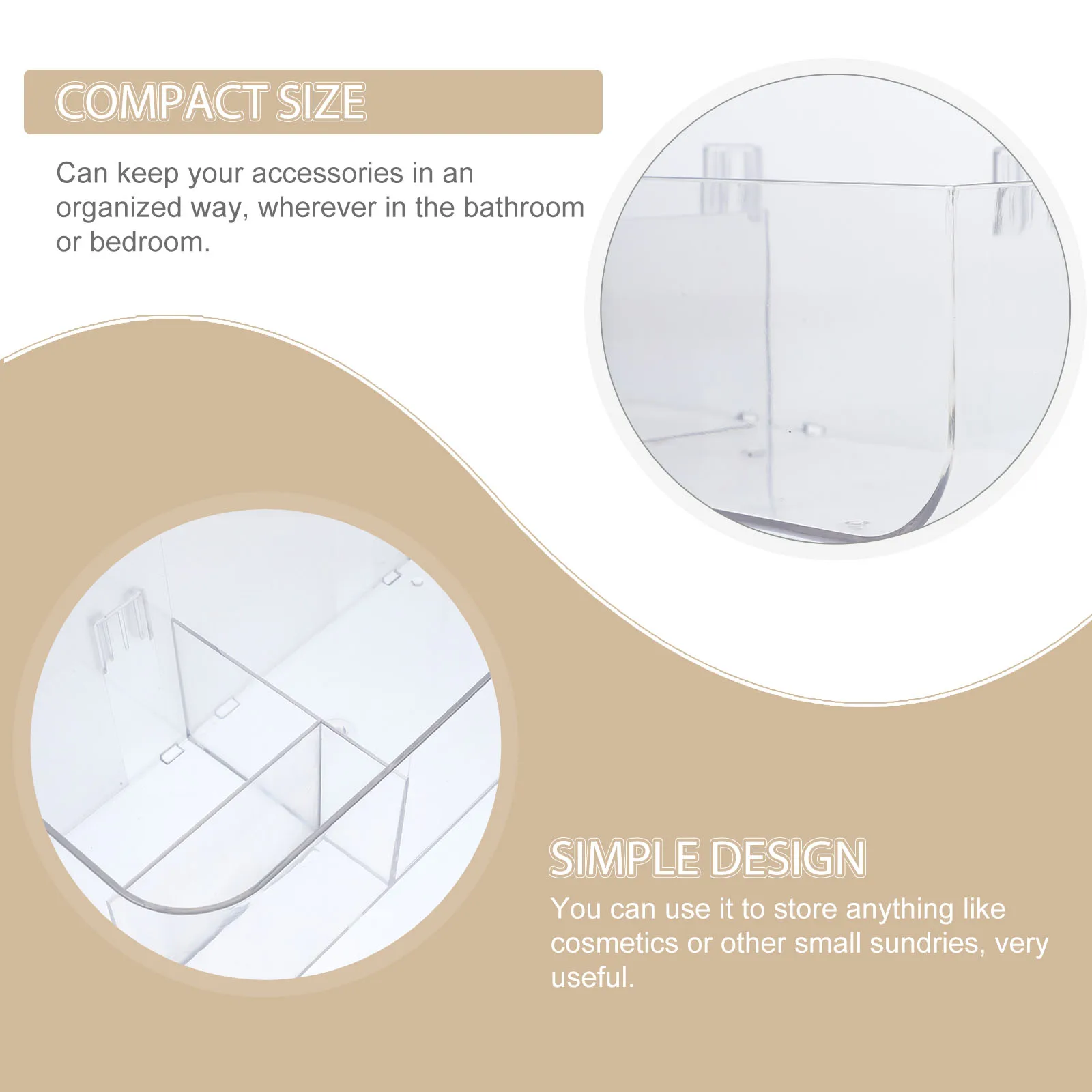 Wall Mounted Storage Box Transparent Makeup Holder Desktop ganizer Smooth Polishing Simple Bedroom Kitchen Bathroom Accessories
Wall Mounted Storage Box Transparent Makeup Holder Desktop ganizer Smooth Polishing Simple Bedroom Kitchen Bathroom Accessories