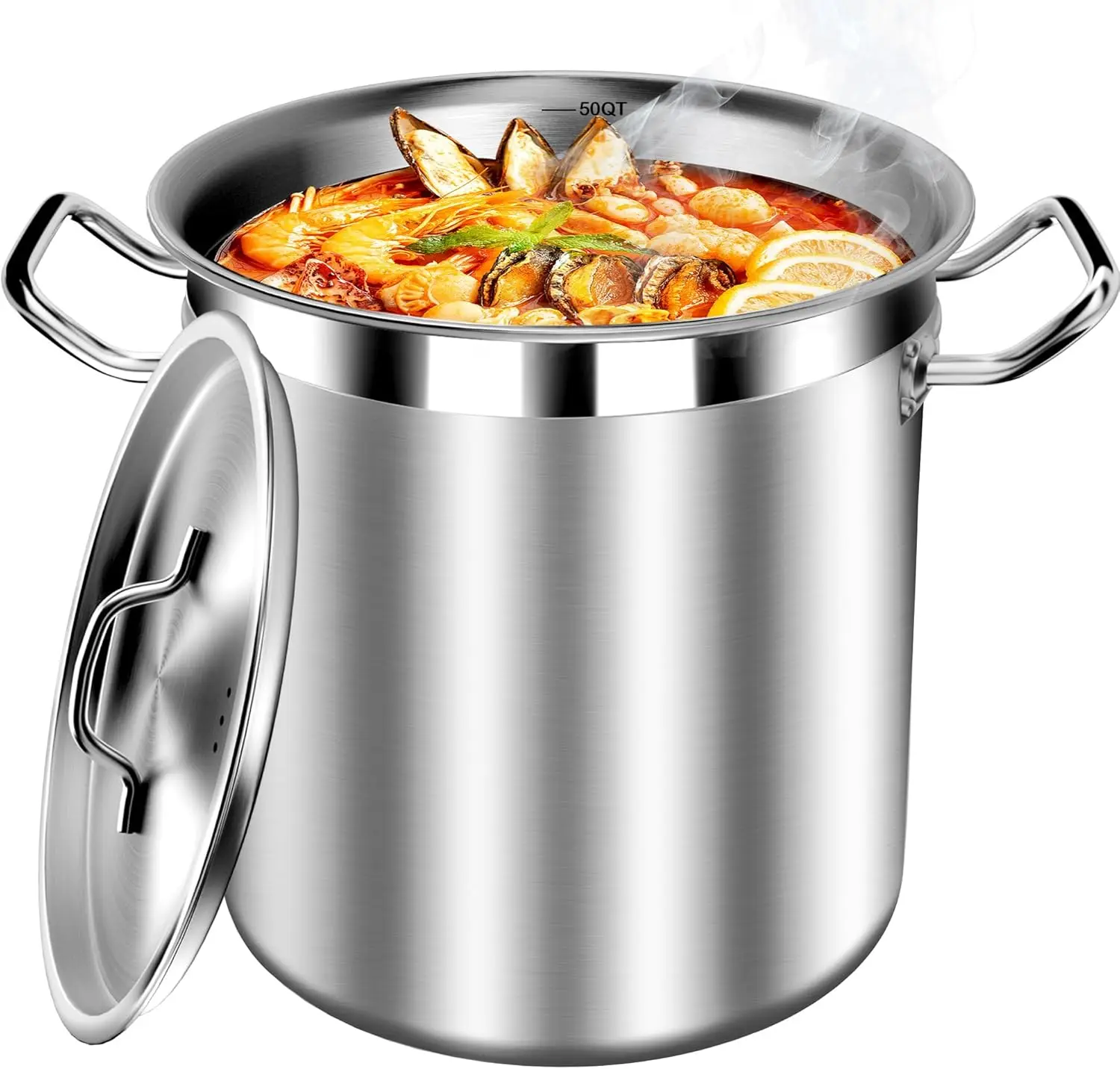 Stock Pot with Lid – Heavy Duty Cooking Pot for Soup, Commercial Soup Pots, 3-Ply Induction Botto
Stock Pot with Lid – Heavy Duty Cooking Pot for Soup, Commercial Soup Pots, 3-Ply Induction Botto