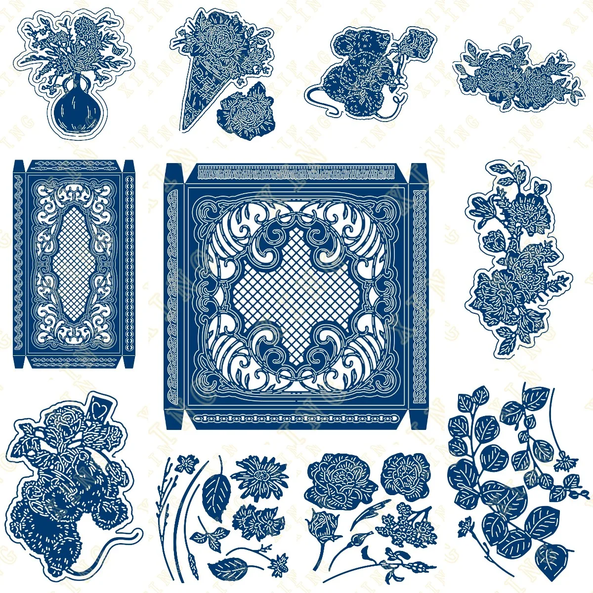 Square Box Wild Rose Floral Metal Cutting Dies Scrapbook Diary Decoration Stencil Embossing Template Diy Greeting Card Handmade
Square Box Wild Rose Floral Metal Cutting Dies Scrapbook Diary Decoration Stencil Embossing Template Diy Greeting Card Handmade