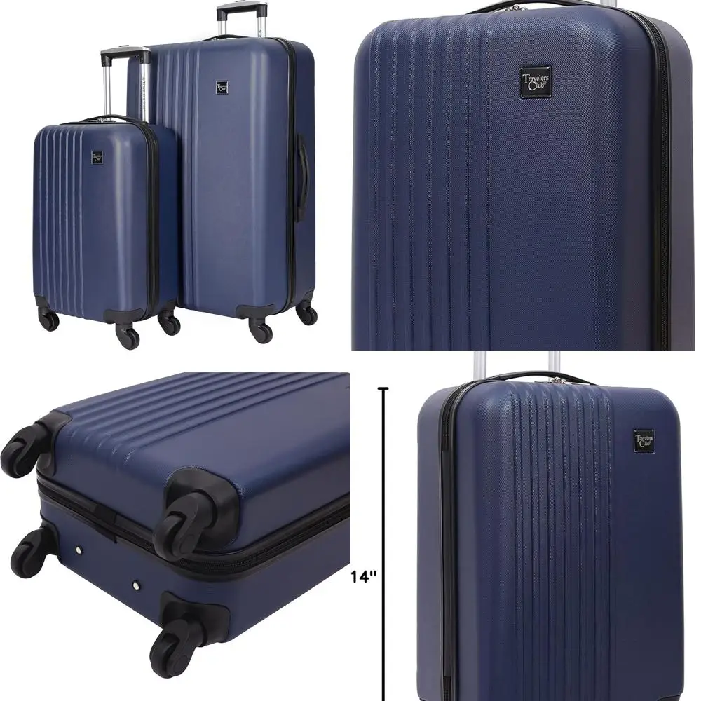 Cosmo Lage Travelers Club Luggage Set, 28 & 20 Navy Blue Duo
Cosmo Lage Travelers Club Luggage Set, 28 & 20 Navy Blue Duo