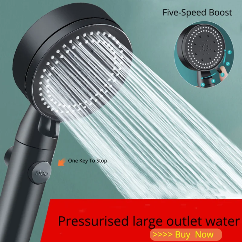 Pressurized Nozzle Shower Head ABS Bathroom Accessories High Pressure Water Saving Rainfall Chrome
Pressurized Nozzle Shower Head ABS Bathroom Accessories High Pressure Water Saving Rainfall Chrome