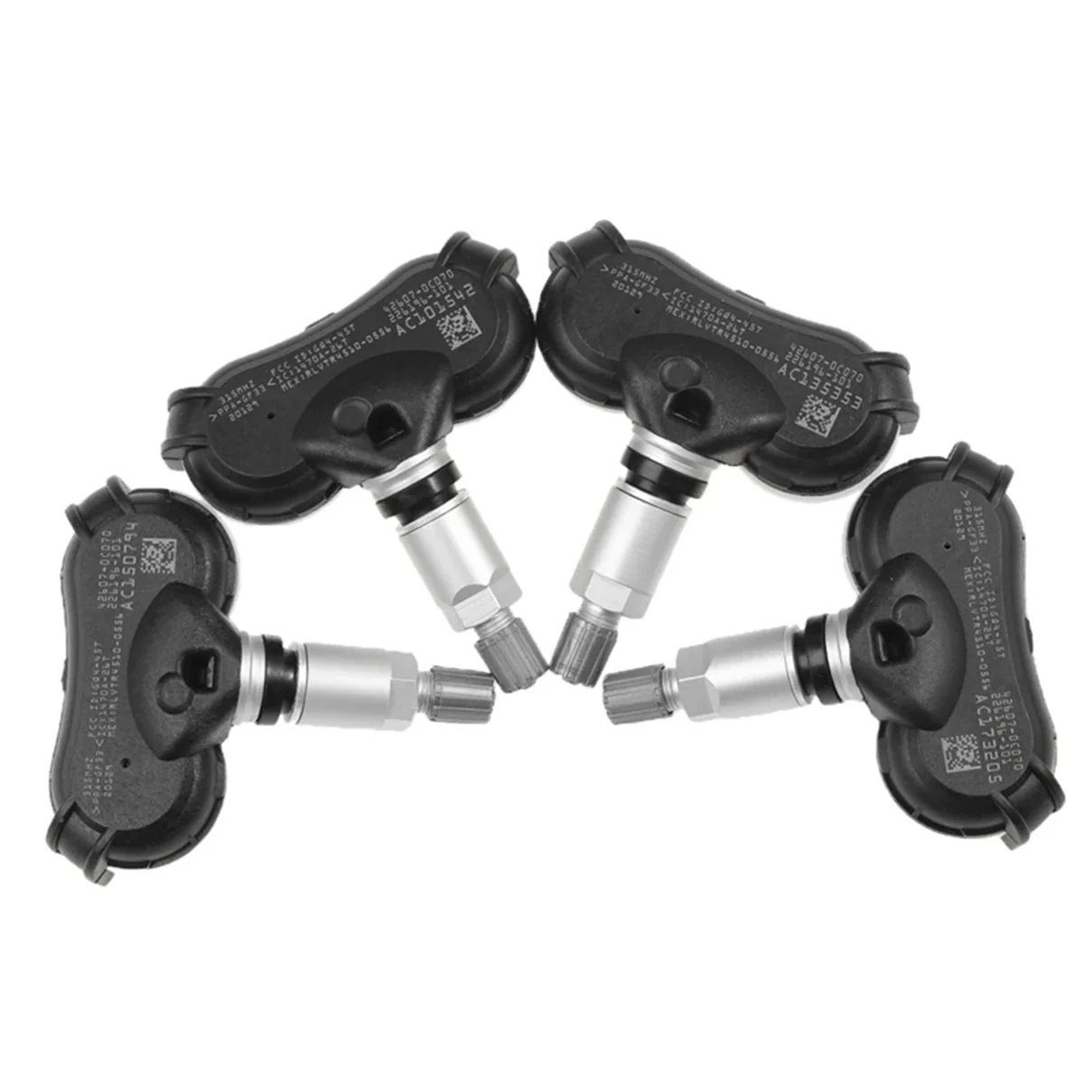 4 шт. 315 МГц TPMS датчик давления в шинах для Toyota Sequoie Sienna, Tundra 42607-0C050 42607-08010 42607-0C030
4 шт. 315 МГц TPMS датчик давления в шинах для Toyota Sequoie Sienna, Tundra 42607-0C050 42607-08010 42607-0C030
