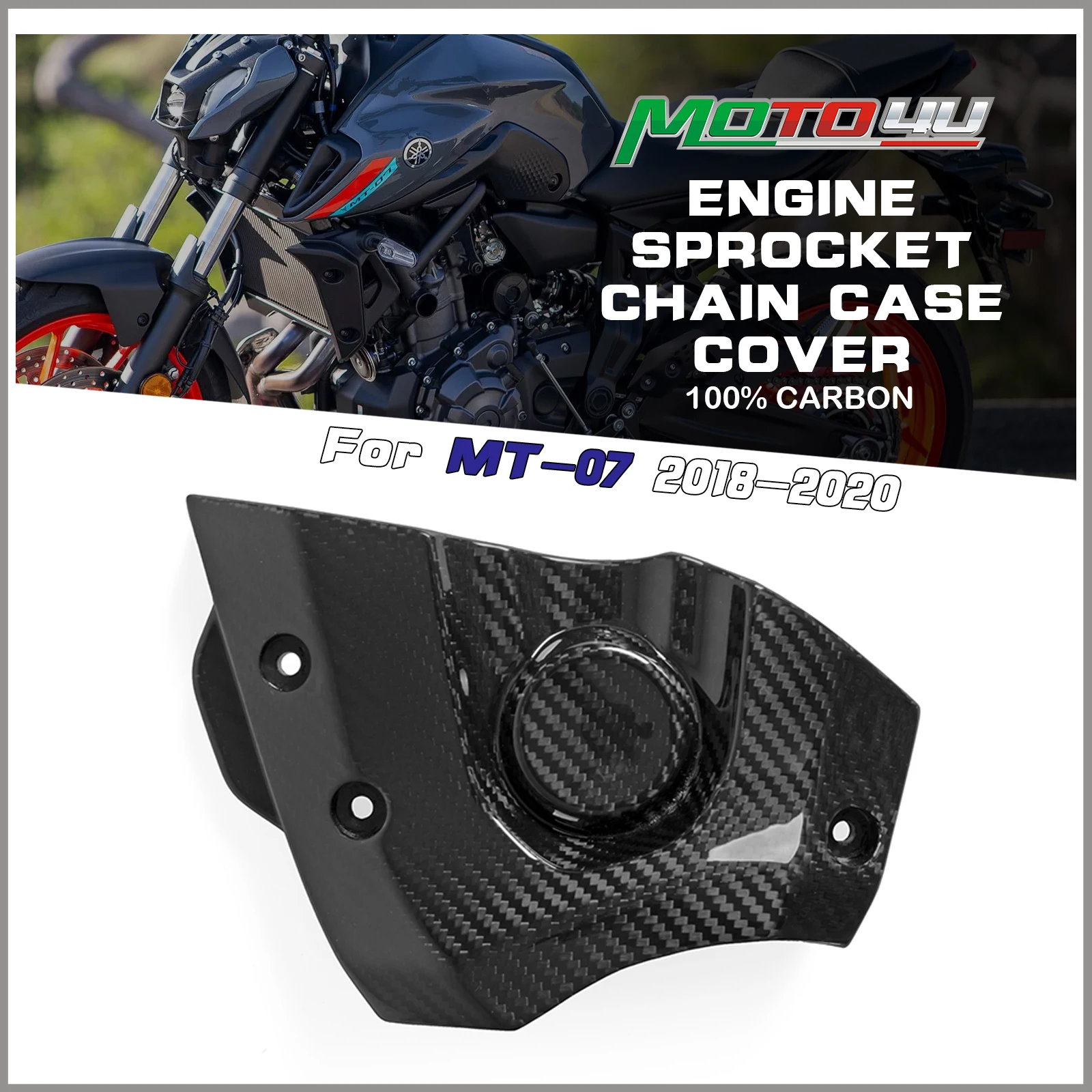 For YAMAHA MT-07 MT07 2018 2019 2020 2021 2022Real Carbon Fiber Sprocket Cover Chain Case Guard Protector Motorcycle Accessories
For YAMAHA MT-07 MT07 2018 2019 2020 2021 2022Real Carbon Fiber Sprocket Cover Chain Case Guard Protector Motorcycle Accessories
