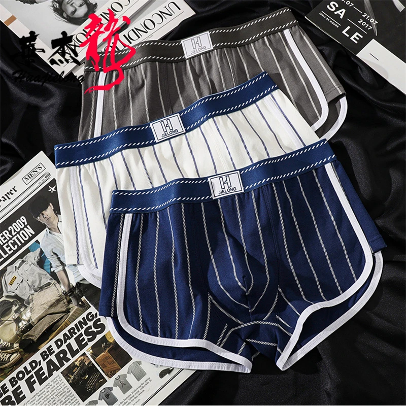 New Lencerias sexy tоy mens Plus size calzoncillos hombre Striped cotton man underwear breathable trendy shorts boxers for men
New Lencerias sexy tоy mens Plus size calzoncillos hombre Striped cotton man underwear breathable trendy shorts boxers for men