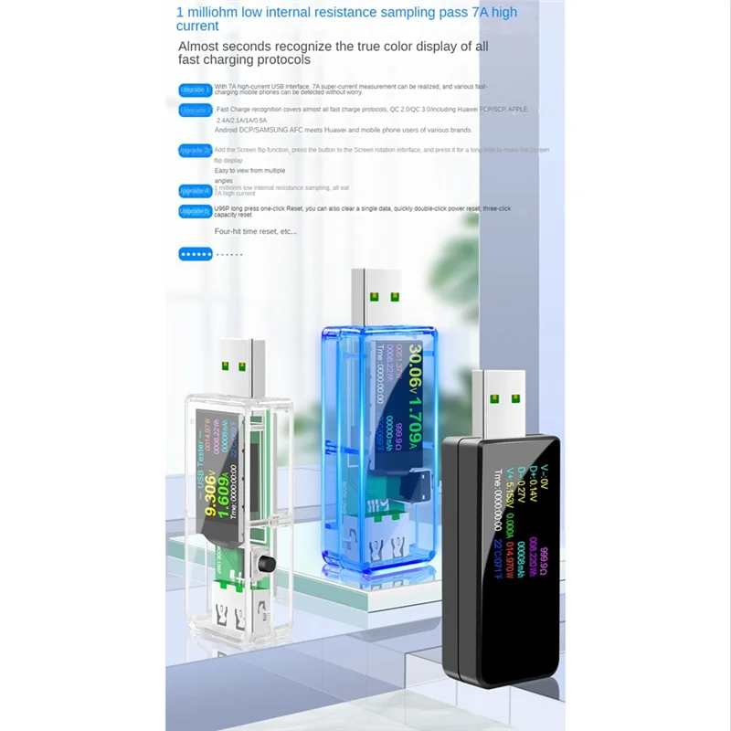 Тестер USB ABJT-USB U96P 13-в-1, цифровой вольтметр постоянного тока, измеритель напряжения и тока, детектор зарядки, индикатор, черный
Тестер USB ABJT-USB U96P 13-в-1, цифровой вольтметр постоянного тока, измеритель напряжения и тока, детектор зарядки, индикатор, черный