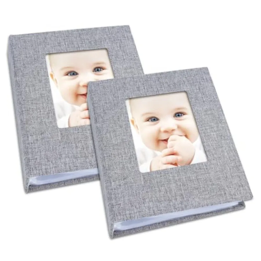 Small Photo Album 4x6 Photos, 2 Pack Linen Cover Mini Photo Book, 26-Page Holds 52 Pictures, Baby Memory Book and Gift, Lightwe
Small Photo Album 4x6 Photos, 2 Pack Linen Cover Mini Photo Book, 26-Page Holds 52 Pictures, Baby Memory Book and Gift, Lightwe