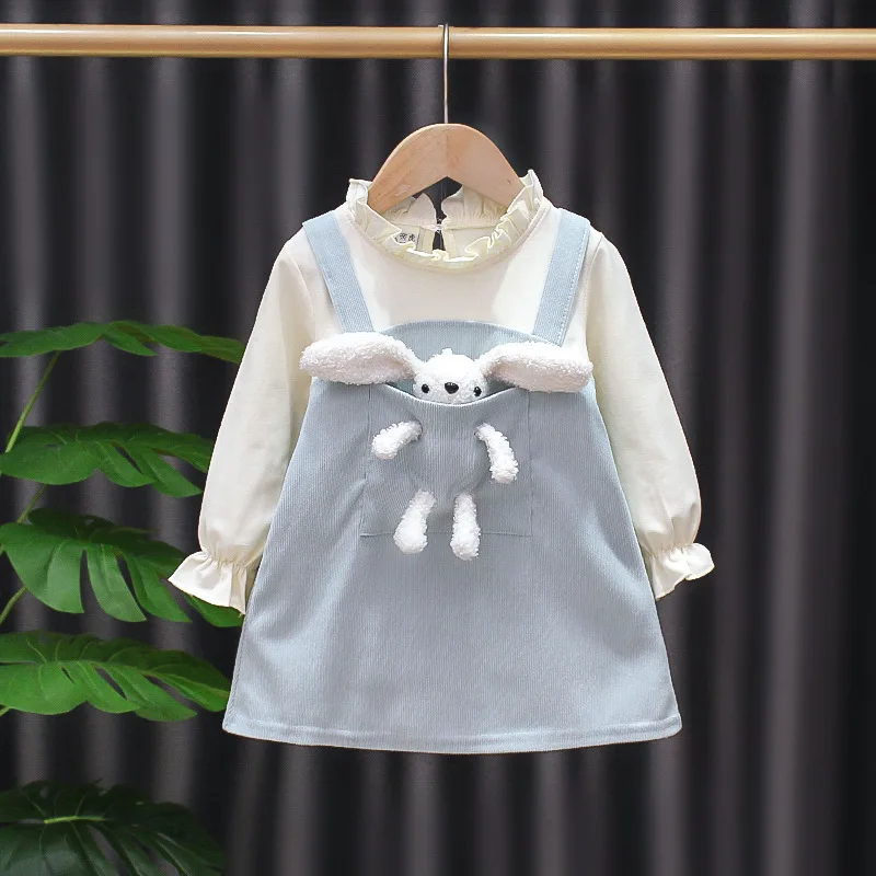 Cute Bear Decorating Dress for girl Cotton Long Sleeve Princess Dresses Fashion Korean Style Clothes Rabbit 1 to 7 Years Old
Cute Bear Decorating Dress for girl Cotton Long Sleeve Princess Dresses Fashion Korean Style Clothes Rabbit 1 to 7 Years Old