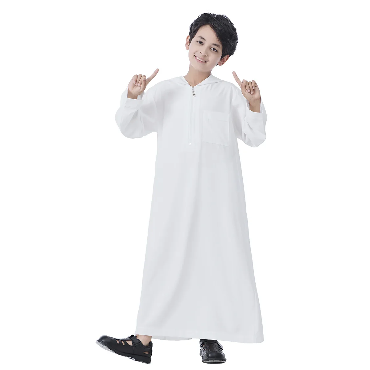 Boys Jubba Thawb Thobe Muslim Hooded Abayas Middle East Arabic Kaftan Long Sleeve Robe Islamic Clothing Daffah Dress Dishdasha
Boys Jubba Thawb Thobe Muslim Hooded Abayas Middle East Arabic Kaftan Long Sleeve Robe Islamic Clothing Daffah Dress Dishdasha