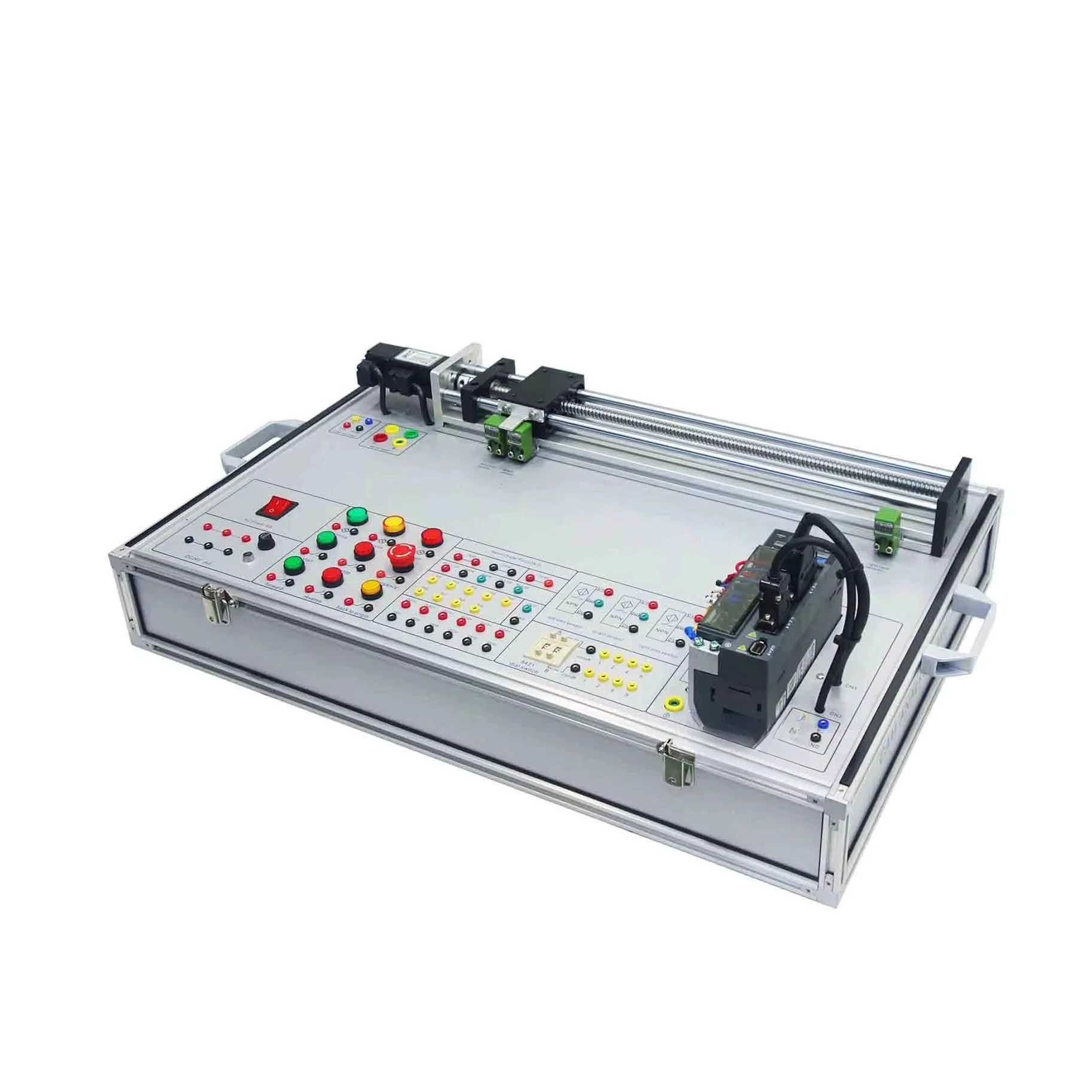 Portable Programmable Servo Motor Linear Control Module Servo Motor Trainer Education Teaching Training Equipment
Portable Programmable Servo Motor Linear Control Module Servo Motor Trainer Education Teaching Training Equipment