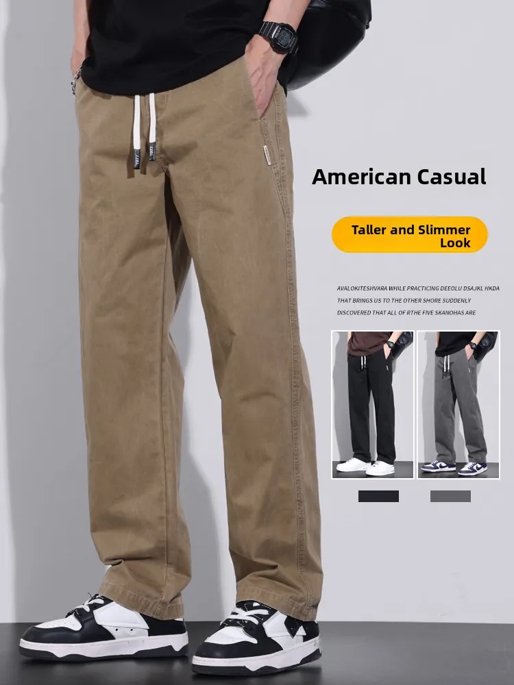 Весна 2026, новая мужская рабочая одежда, повседневные брюки на подкладке, свободные прямые брюки цвета хаки, модные молодежные весенние брюки для отдыха...
Весна 2026, новая мужская рабочая одежда, повседневные брюки на подкладке, свободные прямые брюки цвета хаки, модные молодежные весенние брюки для отдыха...
