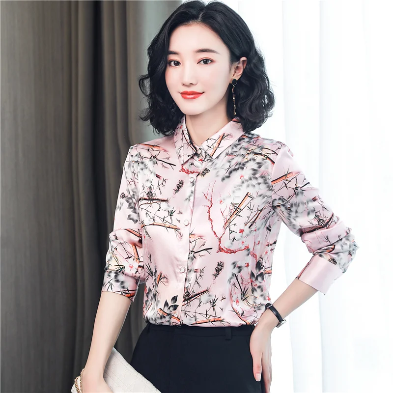 Shirt for women Spring long sleeve printed Korean style slim fit top fashion blouse
Shirt for women Spring long sleeve printed Korean style slim fit top fashion blouse