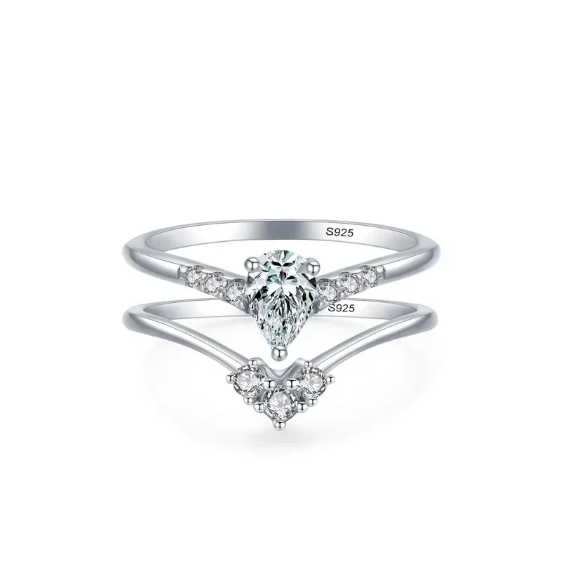 New925 Серебряная модная индивидуальность может носить комплект колец из двух частей для женского предложения, помолвки, имитация бриллианта, свадебное украшение
New925 Серебряная модная индивидуальность может носить комплект колец из двух частей для женского предложения, помолвки, имитация бриллианта, свадебное украшение
