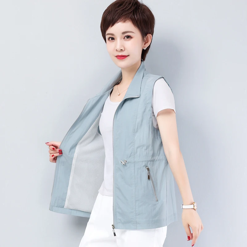 Lightweight Faionable Vest Women's Spring Summer Outdoor Wear Anti-Uv Qui Dry Sports Me Vest Versatile oulder Pad
Lightweight Faionable Vest Women's Spring Summer Outdoor Wear Anti-Uv Qui Dry Sports Me Vest Versatile oulder Pad