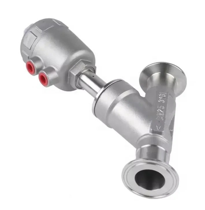 CF8M PN16 Stainless Steel Sanitary Pneumatic Clamp Angle Seat Valve With TC50.5mm
CF8M PN16 Stainless Steel Sanitary Pneumatic Clamp Angle Seat Valve With TC50.5mm