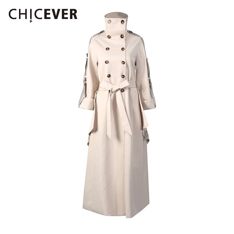 CHICEVER Apricot Spliced Double Breasted Jacket Female Turtleneck Long Sleeve Loose High End Women's Jackets Autumn Fashion New
CHICEVER Apricot Spliced Double Breasted Jacket Female Turtleneck Long Sleeve Loose High End Women's Jackets Autumn Fashion New