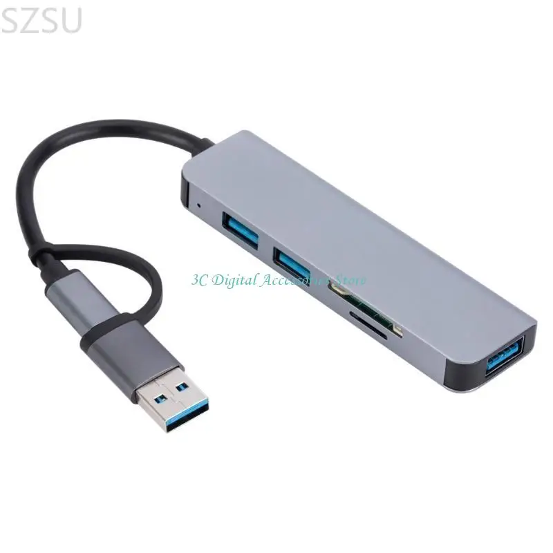 SZSU 5 Ports Typec Dock Station USB -адаптер для ноутбуков и таблеток USB3.0 Сплиттеры адаптера и слот для карт
SZSU 5 Ports Typec Dock Station USB -адаптер для ноутбуков и таблеток USB3.0 Сплиттеры адаптера и слот для карт