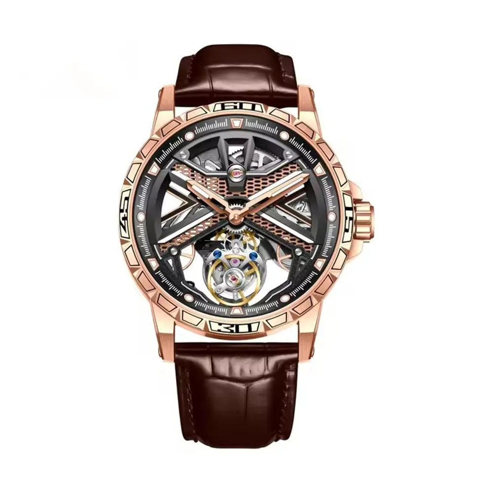 AESOP Men's Luxury Mechanical Hand Wind Wrist Watch with Real Flying Tourbillon Skeleton Design Fashion Sapphire Mirror Clock
AESOP Men's Luxury Mechanical Hand Wind Wrist Watch with Real Flying Tourbillon Skeleton Design Fashion Sapphire Mirror Clock