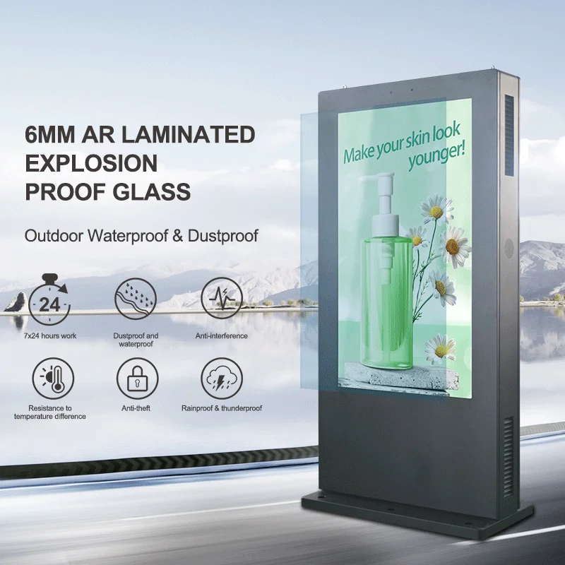 Hot Selling 65 Inch Outdoor Full HD 1080P Vertical LCD Display Totem Floor Standing Digital Signage Screen for Advertising
Hot Selling 65 Inch Outdoor Full HD 1080P Vertical LCD Display Totem Floor Standing Digital Signage Screen for Advertising