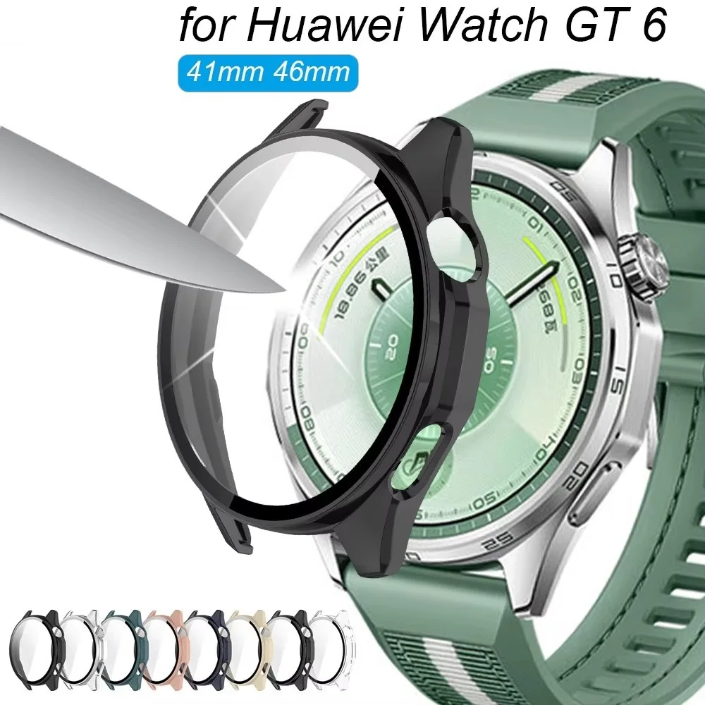 Glass+Case for Huawei Watch GT 6 46mm 41mm PC Hard Anti-scratch Screen Protector Bumper for Huawei Watch GT6 Cover Accessories
Glass+Case for Huawei Watch GT 6 46mm 41mm PC Hard Anti-scratch Screen Protector Bumper for Huawei Watch GT6 Cover Accessories